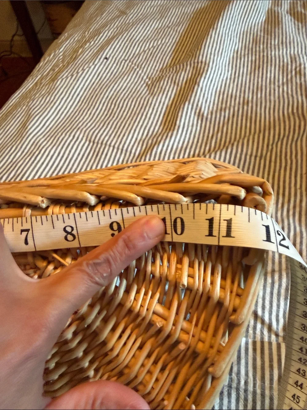 Natural Wicker Wall Basket - Neutral